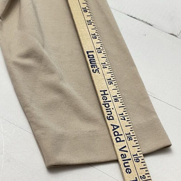 Susan Graver Tailored Stretch Knit Unlined Tan Blazer Pockets Women's Large - Picture 11 of 11